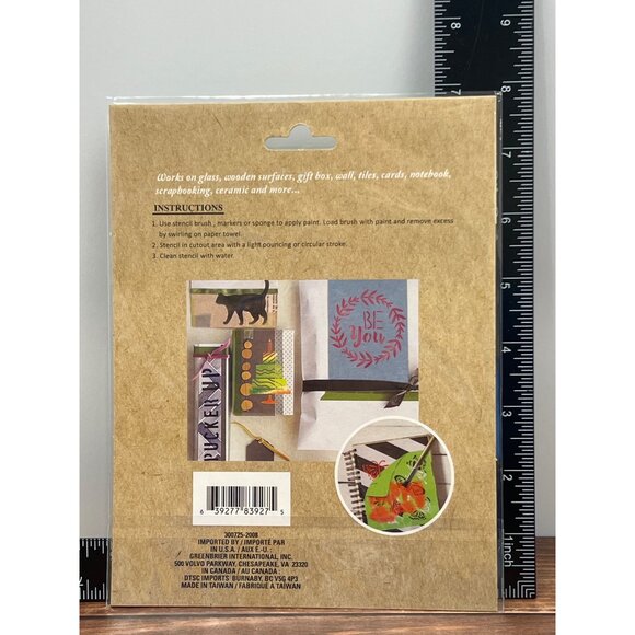 Crafters Square Flexible Stencil For Diy Crafts Scrapbooking MULTIPLE BACKGROUND - Picture 2 of 2